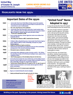 to learn about how United Way served the St. Joseph, MO area in the