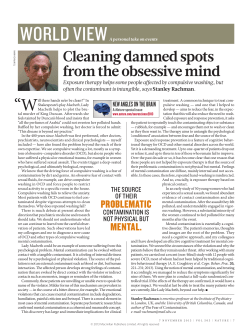 Cleaning damned spots from the obsessive mind