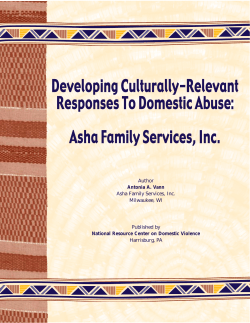 Developing Culturally-Relevant Responses to Domestic Abuse