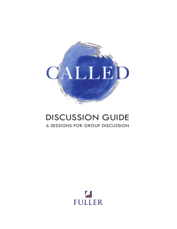 discussion guide - Fuller Theological Seminary
