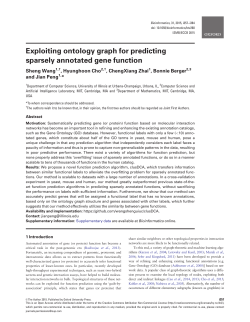 Exploiting ontology graph for predicting sparsely