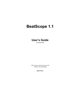 BeatScope 1.1 User`s Guide