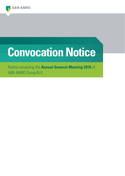 Convocation Notice