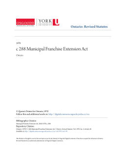 c 288 Municipal Franchise Extension Act