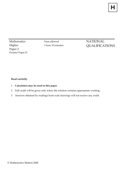 Paper 2 - Bearsden Academy