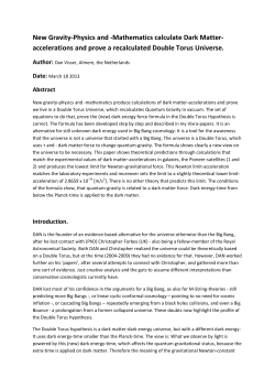 New Gravity-Physics and -Mathematics calculate Dark Matter