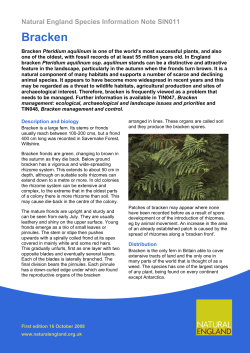 Natural England Species Information Note SIN011