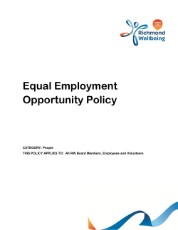 Equal Employment Opportunity Policy