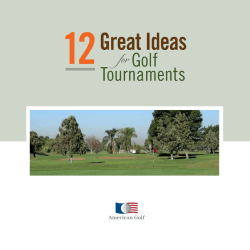 DOWNLOAD OUR FREE GUIDE 12 Great Ideas for Golf Tournaments