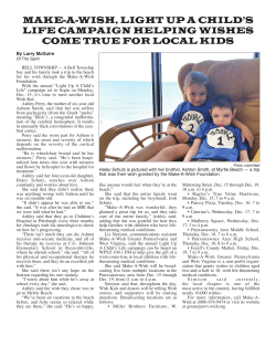 Make-A-Wish Story - KMA Remarketing Corporation