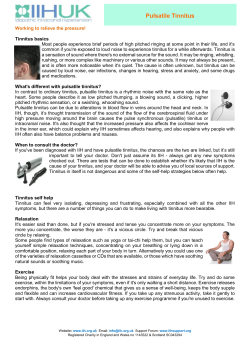 Pulsatile Tinnitus