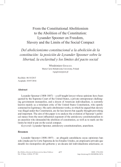 From the Constitutional Abolitionism to the Abolition of the Constitution