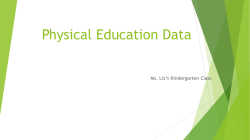 Physical Education Data