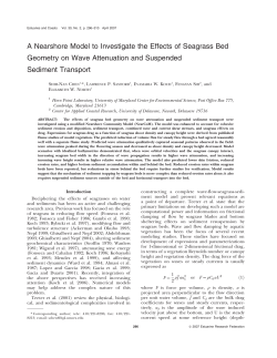 A Nearshore Model to Investigate the Effects of - Northweb