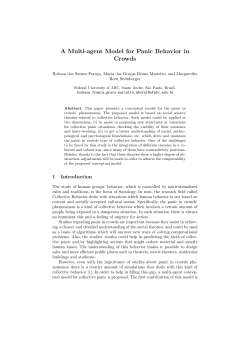 A Multi-agent Model for Panic Behavior in Crowds