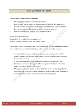 Past Questions on Theme