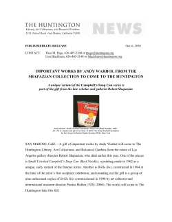 important works by andy warhol from the