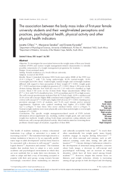 The association between the body mass index of first