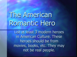 The American Romantic Hero