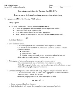 Satire_Project Assignment_2017