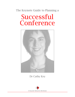 The Keynote Guide to Planning a Successful Conference