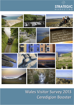 Ceredigion Visitor Satisfaction Survey 2013