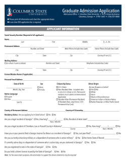 Graduate Admission Application - Admissions