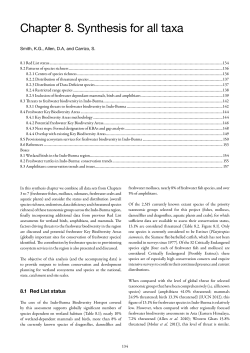 Chapter 8. Synthesis for all taxa
