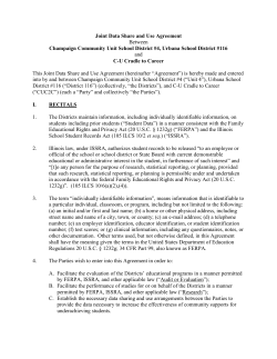 Joint Data Share and Use Agreement Between Champaign