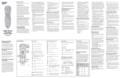 User`s Guide - AT6400 AllTouch IR Universal Remote Control