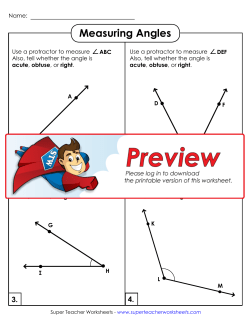 Measuring Angles - Super Teacher Worksheets