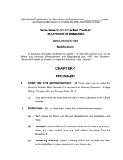 chapter-1 - Himachal Pradesh