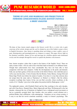 THEME OF LOVE AND MARRIAGE AND PROJECTION OF