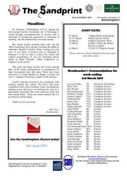 Issue 21 &ndash; 03 March 2017