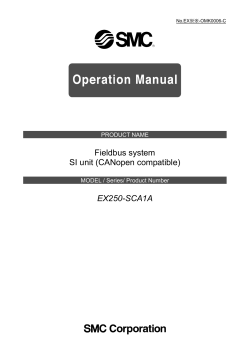 Fieldbus system SI unit (CANopen compatible) EX250