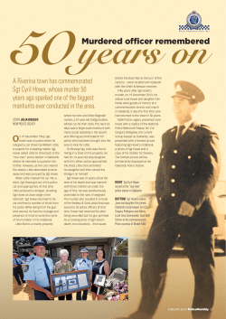 Murdered officer remembered 50 years on