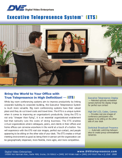 ETS Page.indd - DVE Telepresence