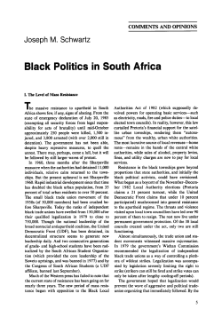 Black Politics in South Africa