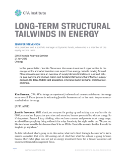 long-term structural tailwinds in energy