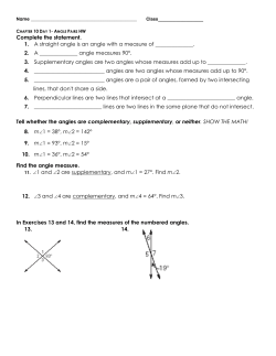 2. A angle measures 90