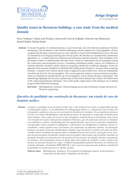 Quality issues in thesaurus building