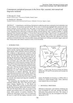 seasonal, inter-annual and long