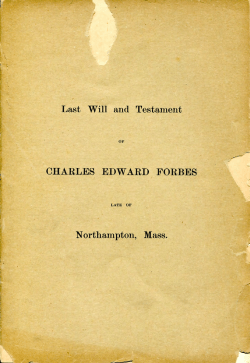 the will of Charles E. Forbes