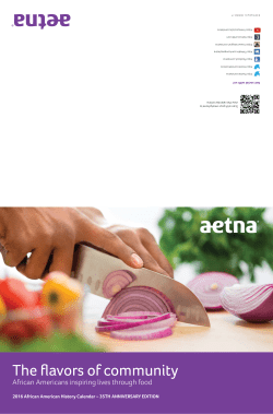 The flavors of community - 2016 Aetna African American History