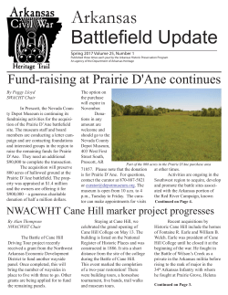 Spring 2017 Update - the Arkansas Historic Preservation Program