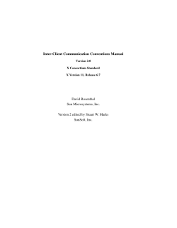 Inter-Client Communication Conventions Manual