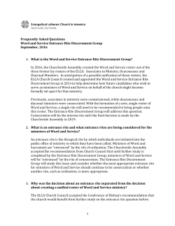 Frequently Asked Questions Word and Service Entrance