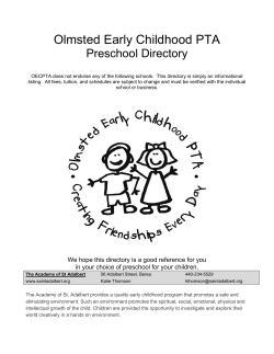OECPTA 2015 Preschool Directory