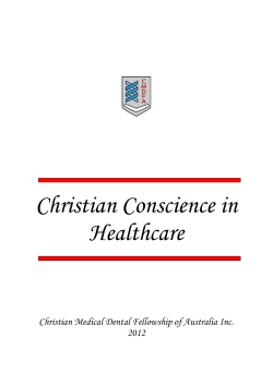 Christian Conscience in Healthcare