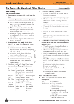 The Canterville Ghost and Other Stories